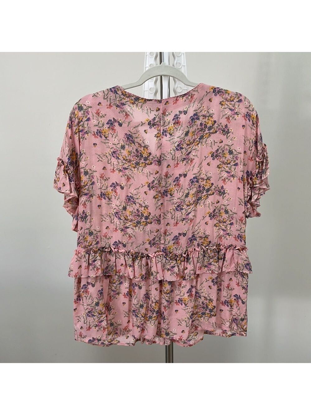 Jessica Simpson Floral Print Surplice top - Picture 2 of 8